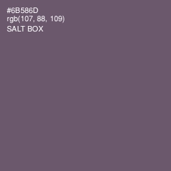 #6B586D - Salt Box Color Image